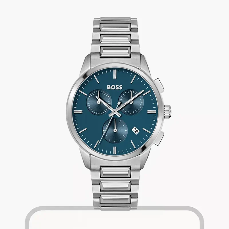 Hugo Boss Dapper Chronograph Blue Dial Quartz Men's Watch- 1513927